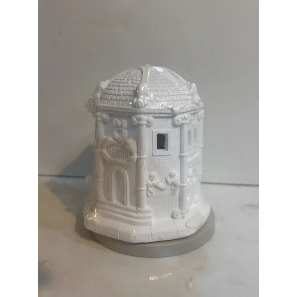 RARE California Creations Ceramic Plaster Christmas Village Theatre 97422 New